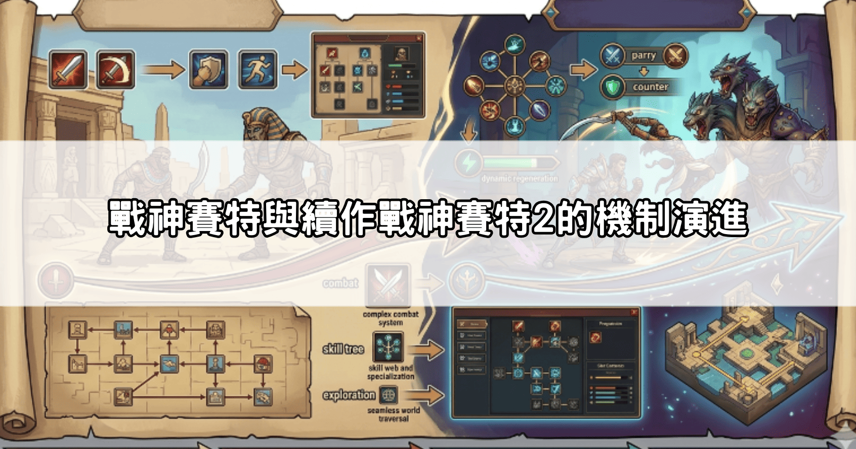 戰神賽特與續作戰神賽特2的機制演進