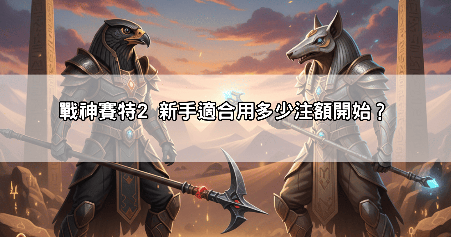 戰神賽特2 新手適合用多少注額開始？