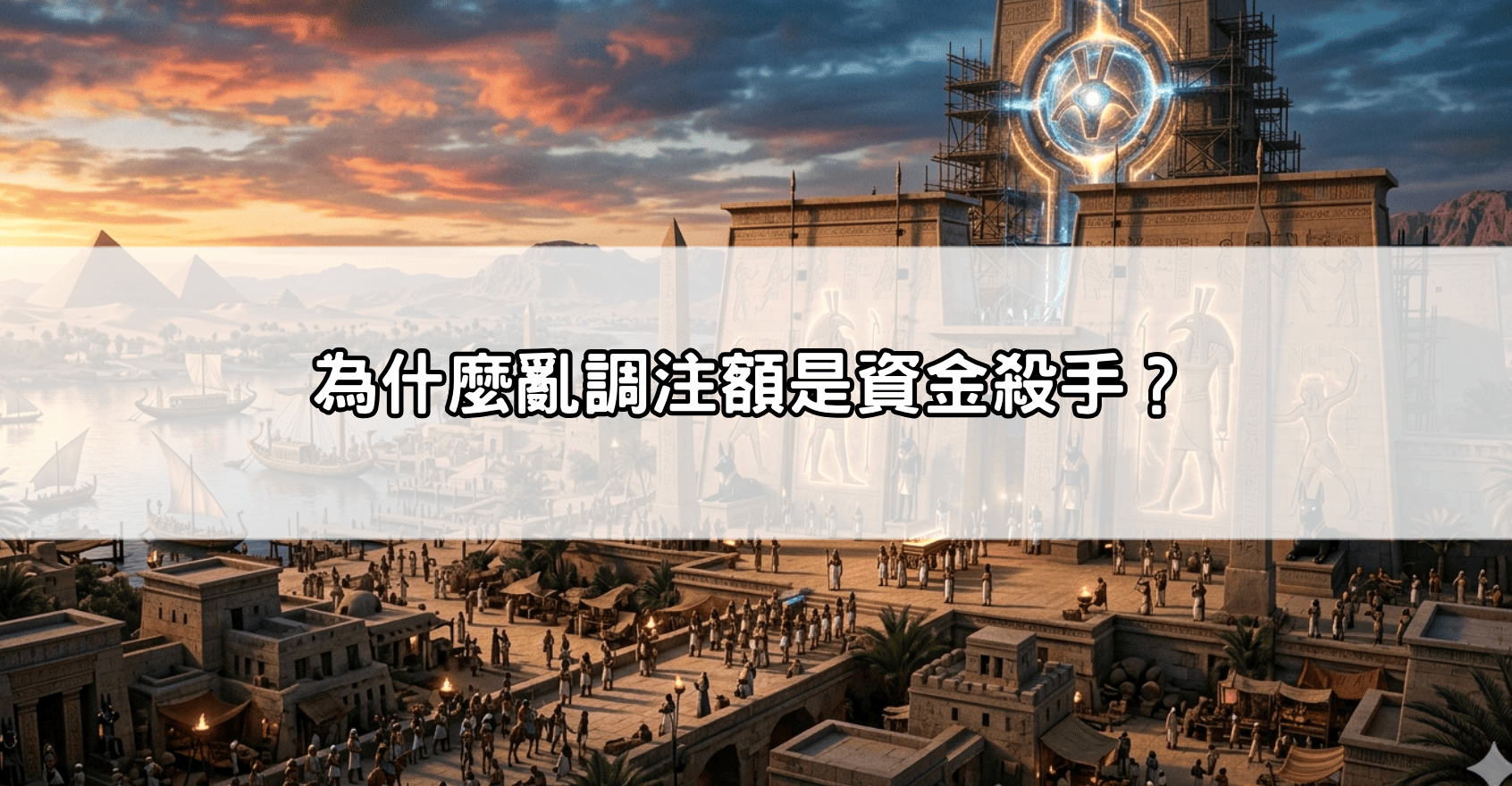 為什麼亂調注額是資金殺手？