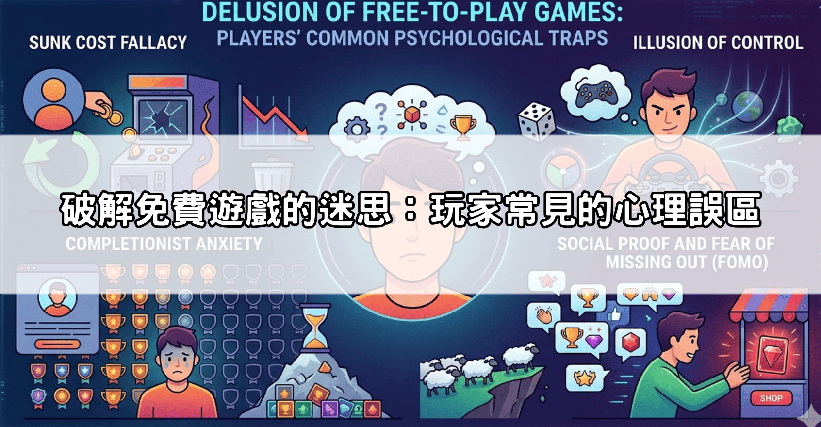 破解免費遊戲的迷思：玩家常見的心理誤區